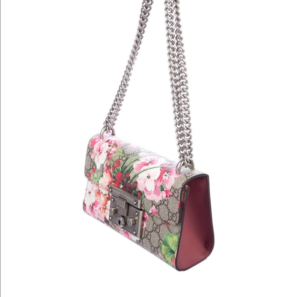 Gucci GG Blooms Small Padlock Shoulder Bag - Picture 3 of 8